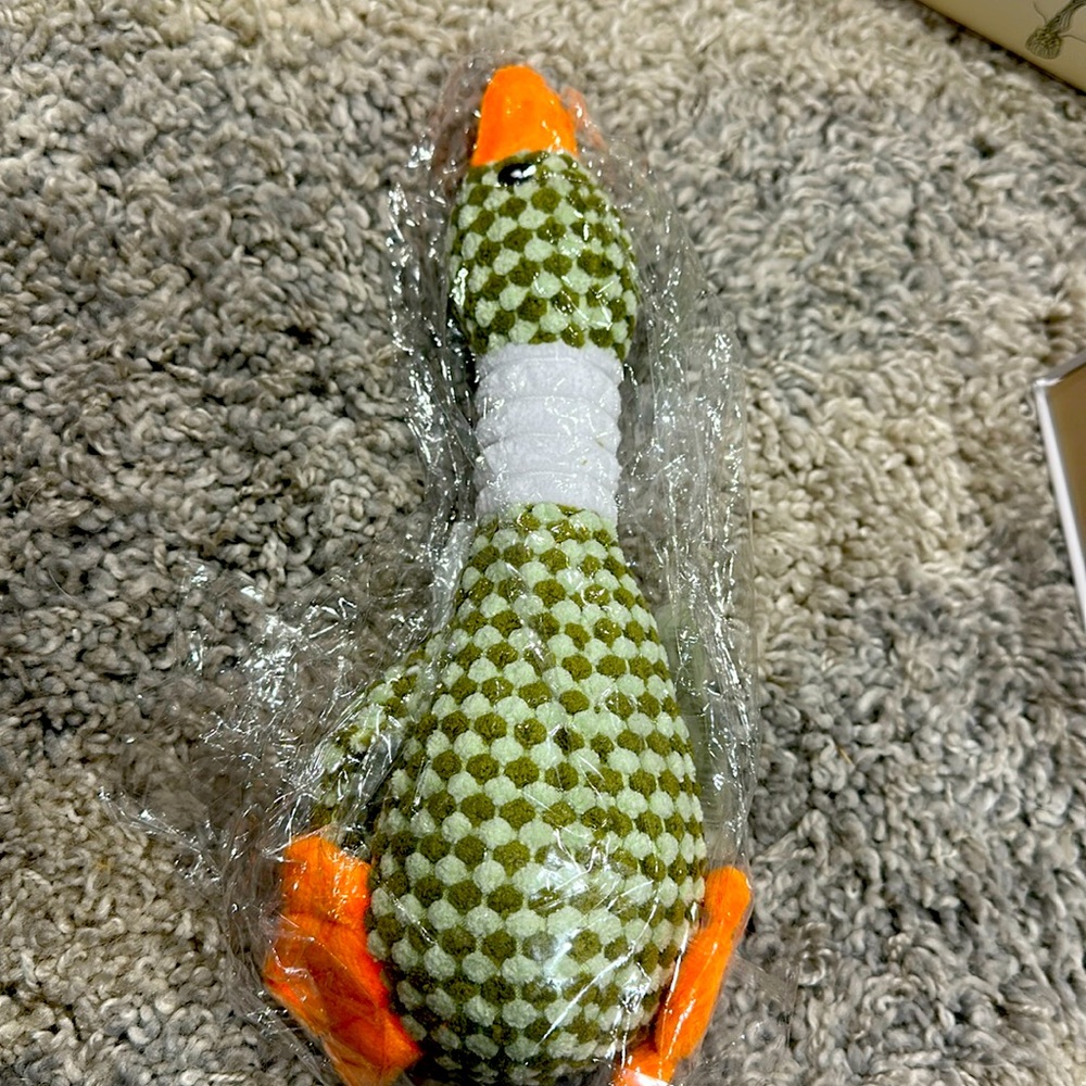 Stuffed dog toy -new in bag- (perfect for a medium size dog)